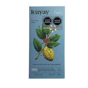 Chocolate Kuyay  dark 70% con arándano 70 gr.