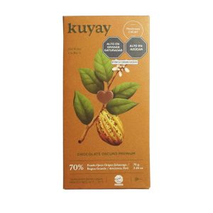 Chocolate Kuyay premium 70% cacao 70 gr.