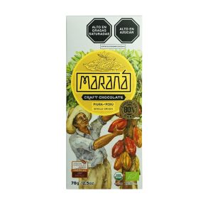Chocolate Maraná dark 80% cacao Origen Piura 70 gr.
