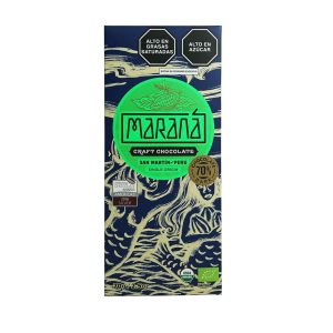 Chocolate Maraná dark 70% cacao Origen San Martín 70 gr.