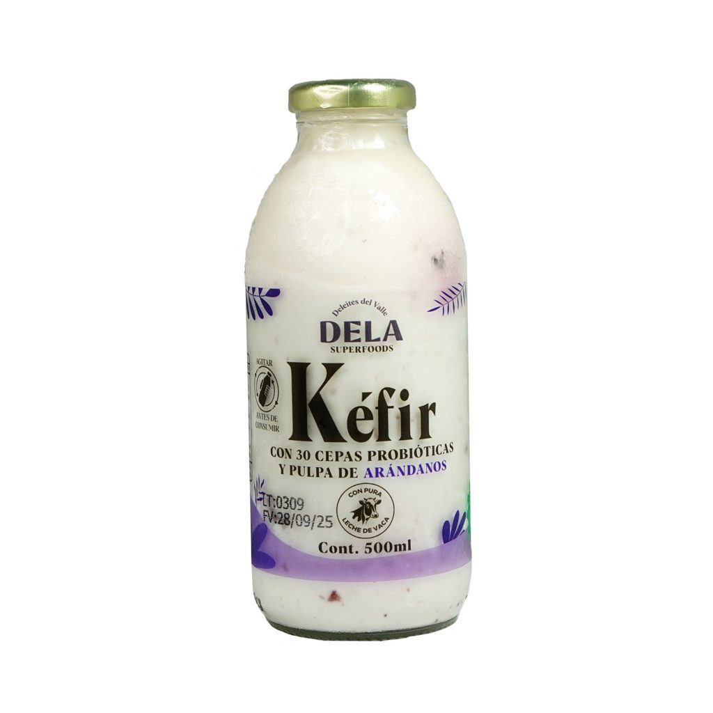 Botella Kefir de leche con arándano