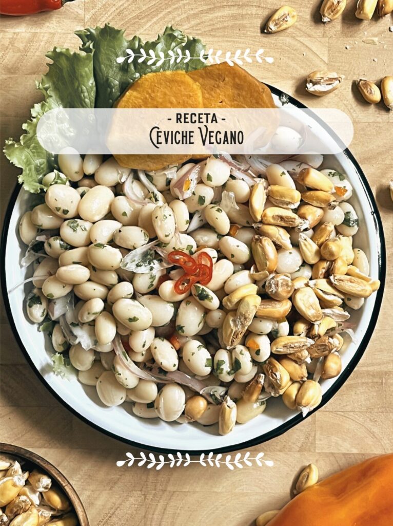 Plato de ceviche vegano