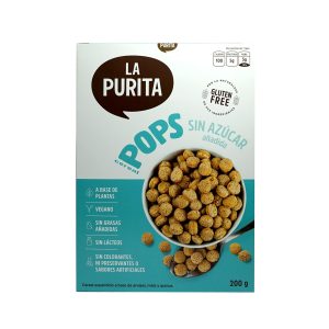 Cereal Pops sin azúcar 200 g La Purita