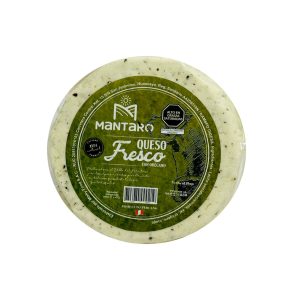 Queso fresco pasteurizado con orégano 500 gr. Mantaro