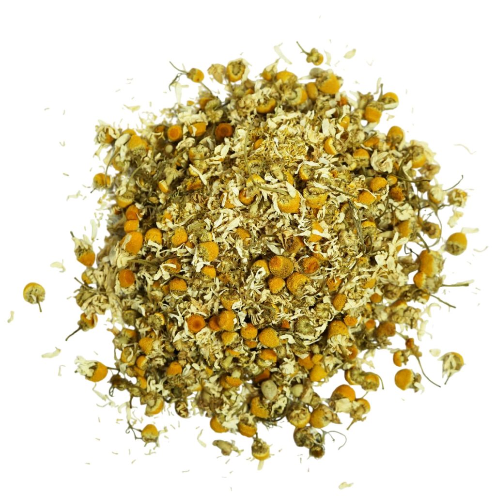 Flores de manzanilla secas