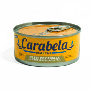 Conserva Filete de caballa en aceite vegetal Carabela 140 gr